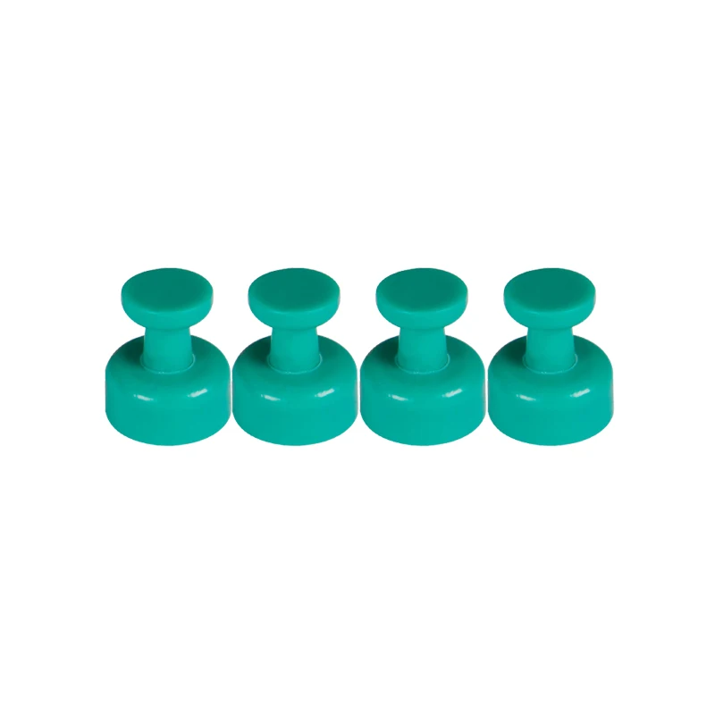 4 шт./лот цветные сильные магнитные Thumbtacks Pin неодимовая доска для заметок Шпилька-кегля магниты для дома и офиса наклейки для белой доски на холодильник - Цвет: green
