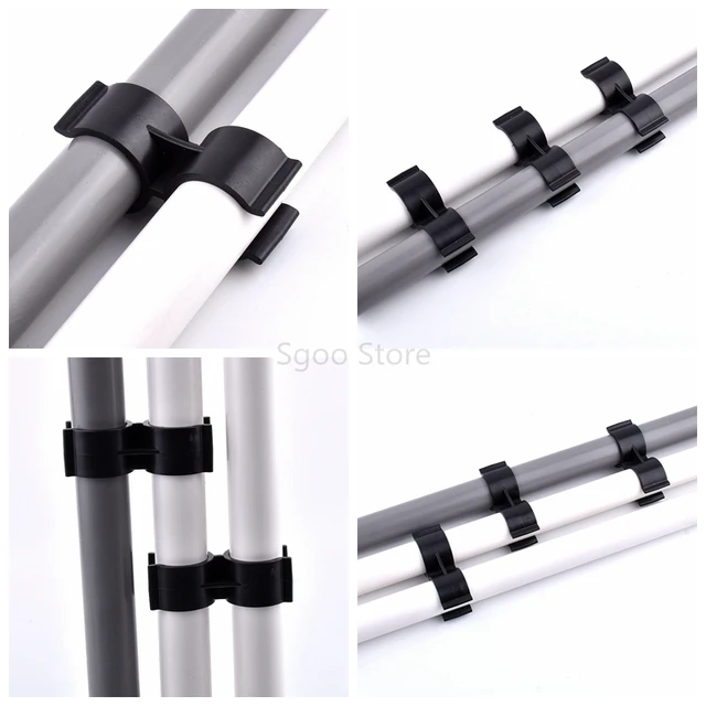 2 ~ 100 Db 25 Mm H Típusú Pvc Csőbilincsek Akvárium -Haltartály Illeszkedő Mezőgazdasági Öntözési Kerti Vízcső -Tartó Kettős U Típus - Image 6