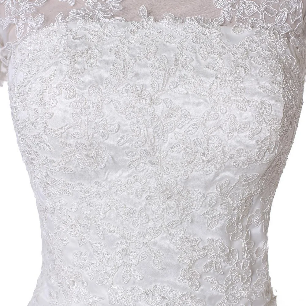 new-simple-tea-length-wedding-dresses-cap-sleeve-jewel-neck-lace-tulle-a-line-short-bridal-gowns-zipper-back   -custom-made-w1008