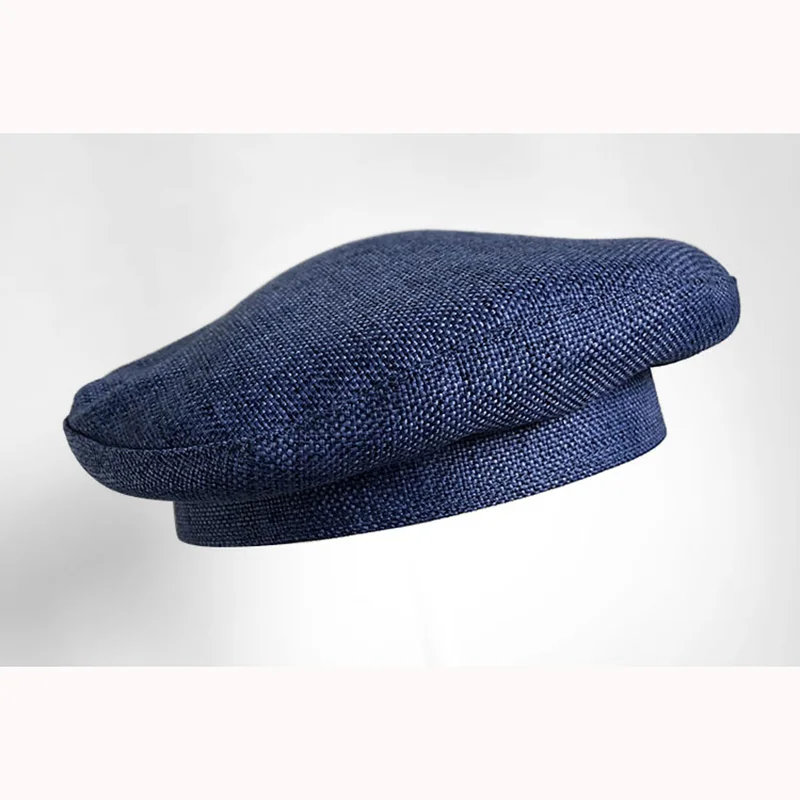 Casquette Весна-Осень-зима ретро чёрный берет темперамент дамы Британский маляр шляпа newsboy восьмиугольная шапка BLM39 - Цвет: Синий