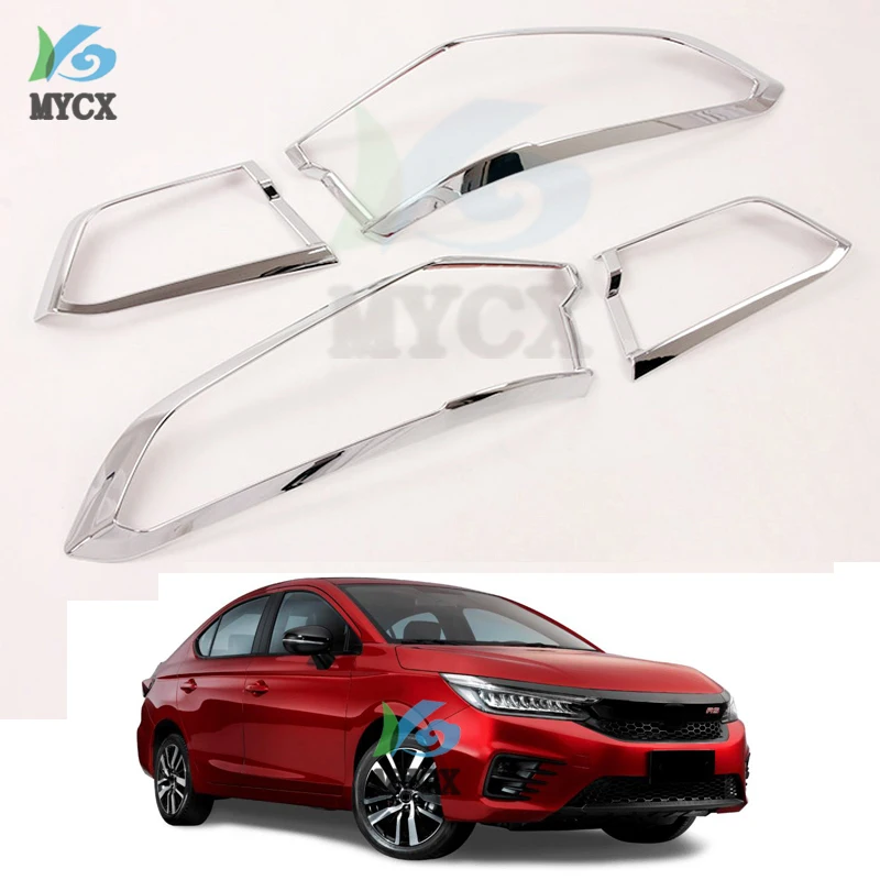 

Подходят для Honda city 2020 2021 ABS хромированный задний фонарь крышка ворот грузовика отделка рамка ободок украшение Стайлинг MOLDIN