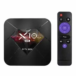 R-Tv Box X10 Plus Android 9,0 Smart Tv Box Allwinner H6 Uhd 4K медиаплеер 6K декодирование изображения 4 Gb/32 Gb 2,4G Wifi 100M Lan Usb3