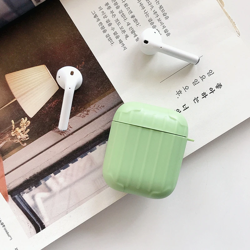 Чехол для AirPods, милый простой мини-бокс, Мультяшные аксессуары, защитный силиконовый чехол, Роскошный чехол для Air pods 2, чехол для наушников, funda - Цвет: A7