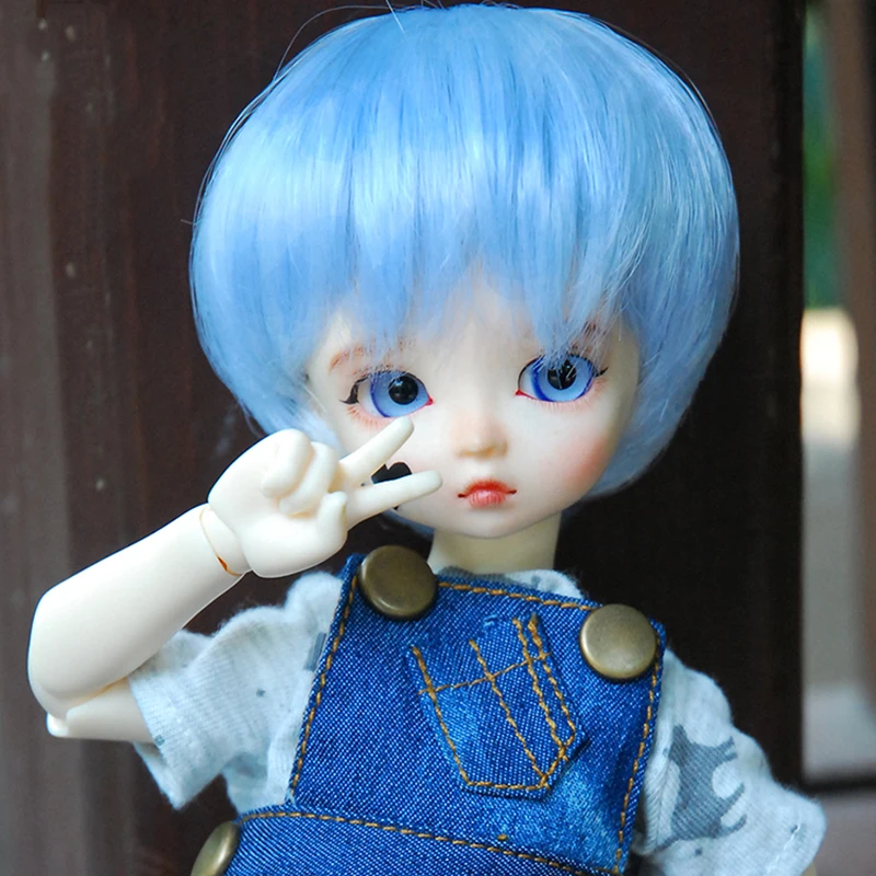 Bybrana Bjd парик 1/3 1/4 1/6 uncle sd мужской кукла ежедневный сервис короткие волосы слишком стиль черный коричневый серый желтый