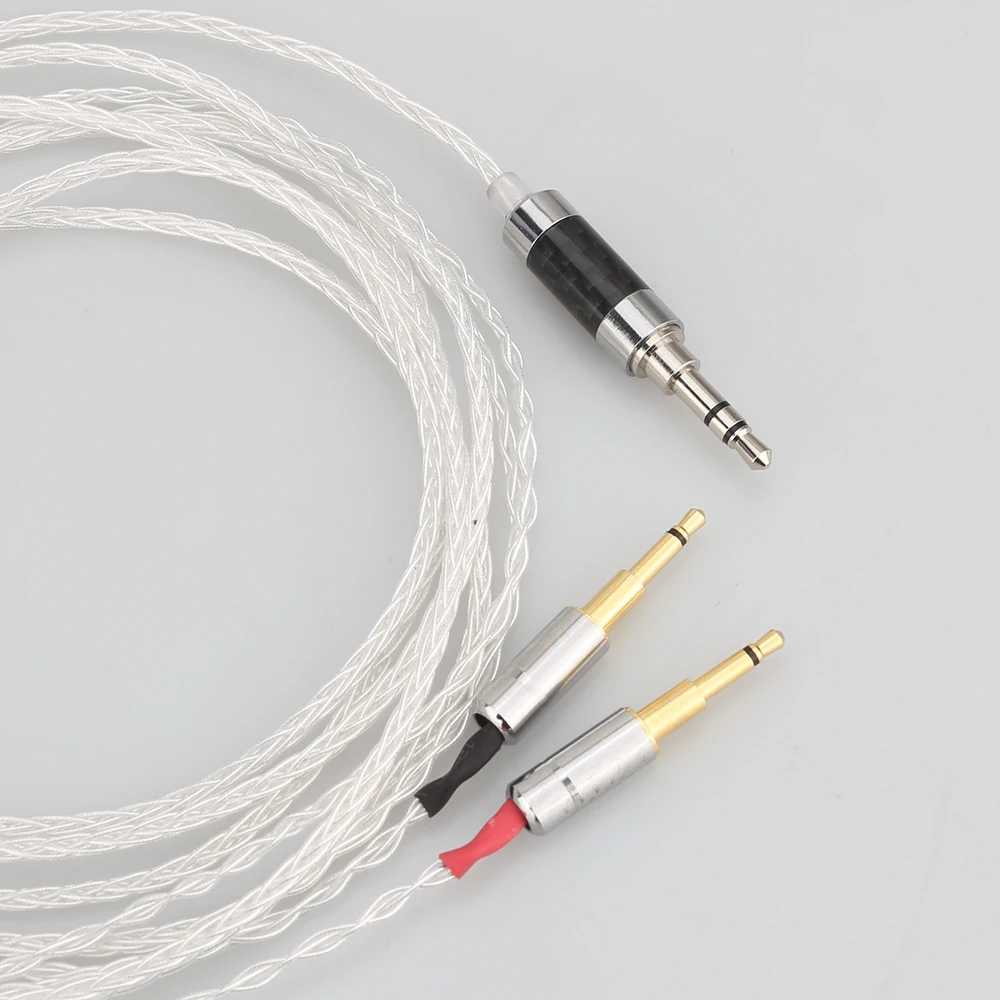 Audiocrast 3 5mm 8core Silver Plated Headphone Upgrade Cable for HE1000 HE400S HE560 Oppo PM 1 PM 2