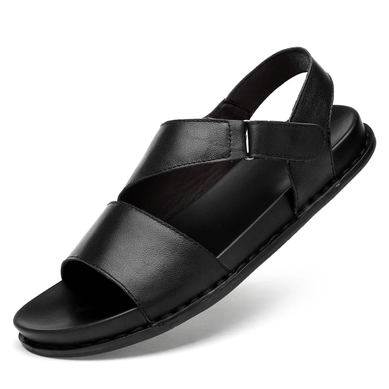 Повседневные мужские сандалии от romanas cuero para playa man hombre de fashion zandalias homme couro safety 2019 da