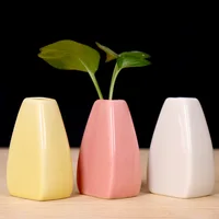 Small Ceramic Vases Use in Home Office Decor for Flowers, Green Plants & Dried Flower Vase for Wedding Table Centerpiece Decor 1