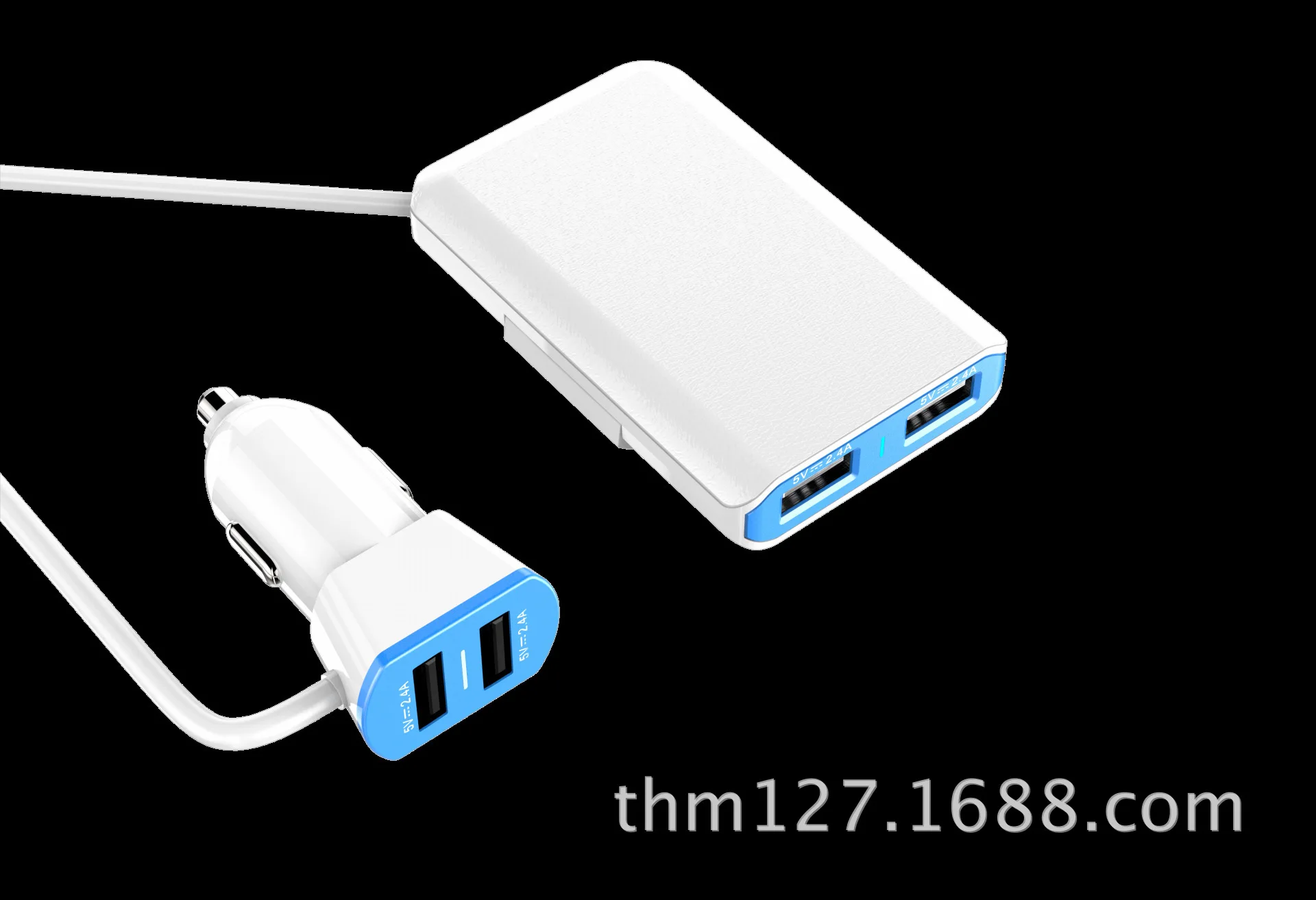 USB Автомобильное зарядное устройство, iPhone X зарядное устройство для мобильного телефона, интеллектуальная быстрая зарядка, двойное 4.8A большое зарядное устройство для автомобиля