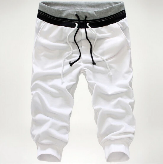 Dance Gym Men's Hot Casual Shorts Pants Running Training New Sport Trousers Jogging Capri Pant Men's Pants Solid Frenulum