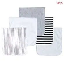 Детское трехслойное полотенце для кормления, 5 шт., для младенцев, для храпа, впитывающее молоко, впитывающее полотенце, для новорожденных, лопасти, товары для матери и ребенка