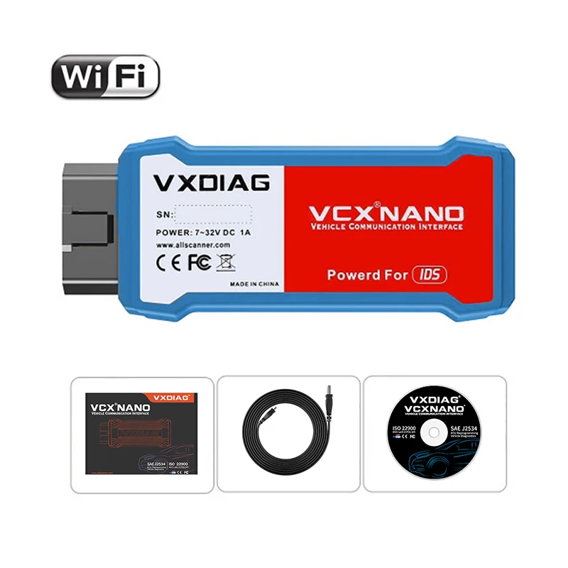 Автомобильный диагностический сканер VXDIAG VCX NANO obd2 WIFI/USB для ford IDS V117 Mazda 2 в 1