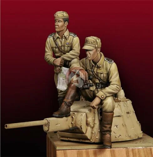 1/35 древний воин sit включает 2(без майки) каучуковая фигурка модель миниатюрная gk Unassembly Неокрашенная