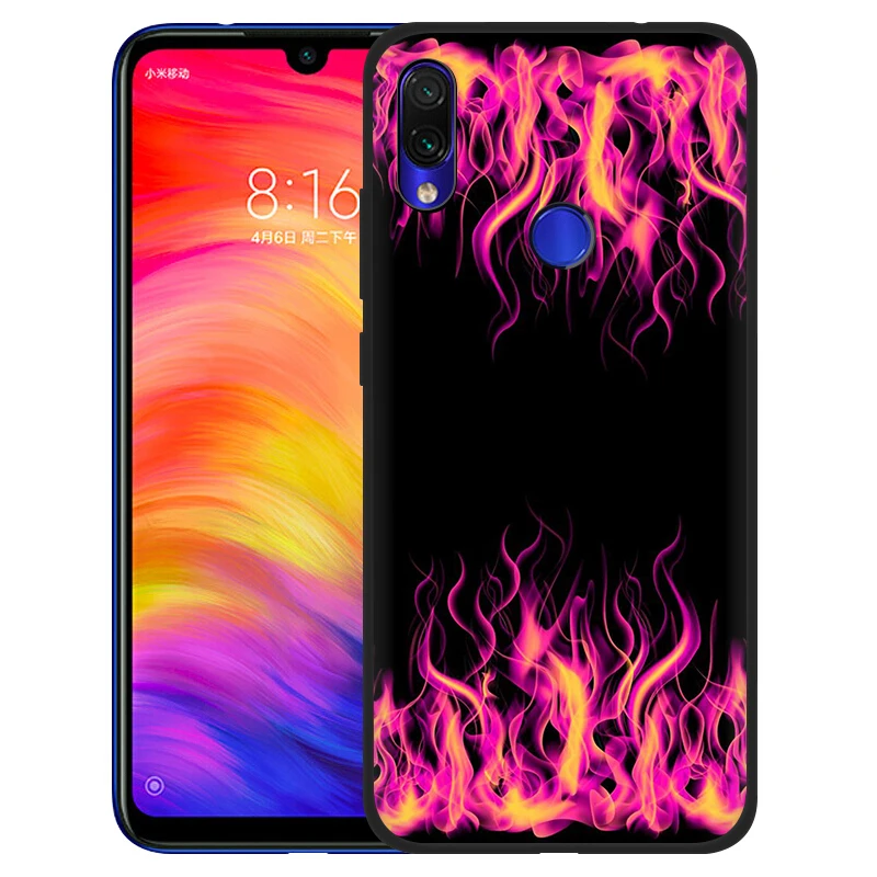 EWAU художественная личность пламя силиконовый чехол для телефона для Xiaomi Redmi 8A 4A 4X5 plus 5A 6 pro 6A 7 7A S2 GO K20 pro - Цвет: B7