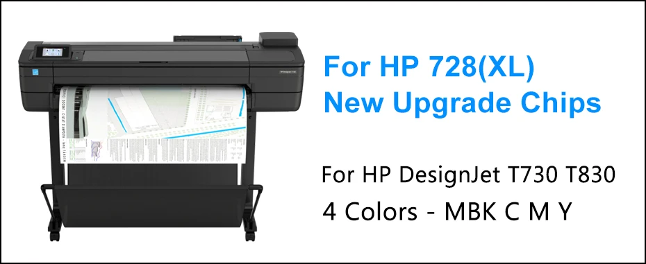 Für HP 728 728XL Neue Upgrade Patrone Chip HP728 XL Chip F9J68A F9J67A  F9J66A F9J65A F9K17A Für HP DesignJet T730 t830 Drucker|Cartridge Chip| -  AliExpress