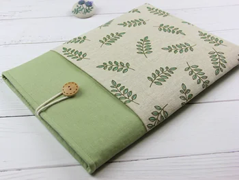 

Laptop sleeve 13 inch for Macbook Pro Retina case, 13" Custom Laptop sleeve/ Mimose leaf in Green