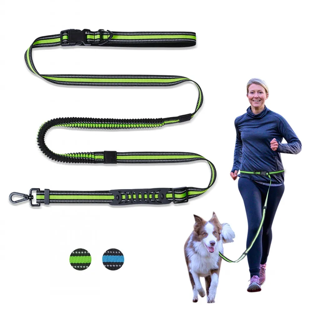 2022 New Reflective Dog Leash Traction Rope Hands Free Pet Dog Running