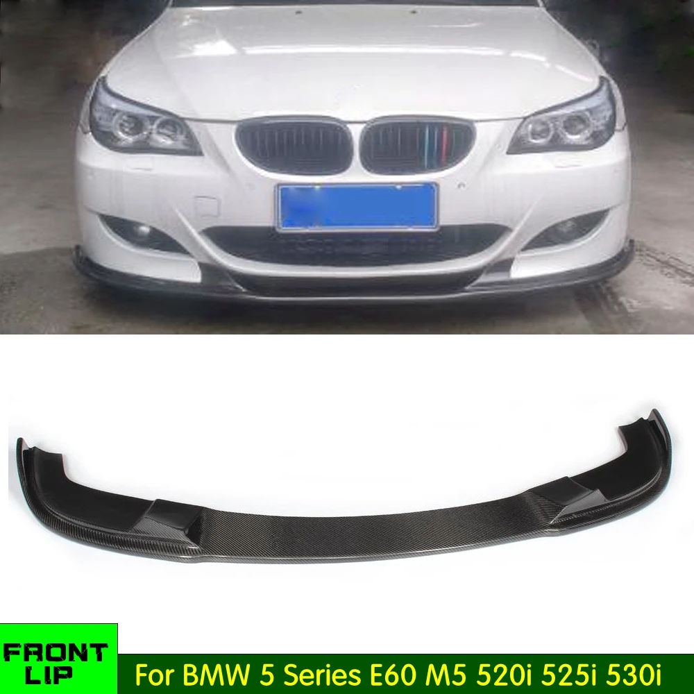 E60 углеродного волокна спереди диффузор для BMW 5 серии 520i 525i 530i м спорт седан 4