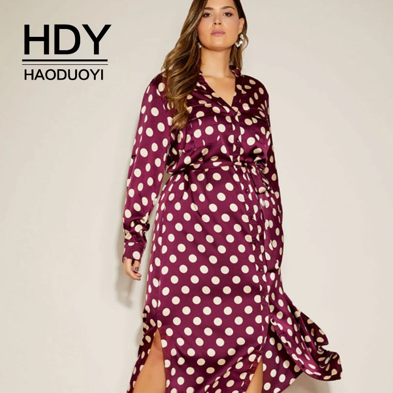 HDY Haoduoy 2020 Весна Новая мода красное вино шнуровка Талия свободные тонкие длинные