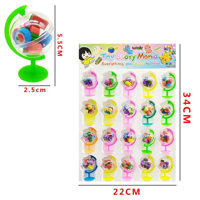 

20 into Cartoon Fruit Shape Rubber for Student Wipe Clean Cute Rubber Young STUDENT'S Stationery Supplies