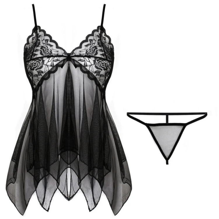black XL, сексуальный комплект нижнего белья, бюстгальтер на грудь и штаны, Tenue, сексуальный женский эротический Кружевной Костюм, секс-игрушки для взрослых, для пар, флирта - Цвет: black