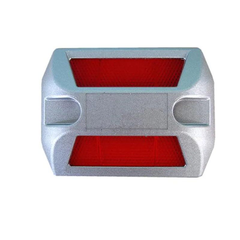 Aluminum Road Stud without shank for roadway safety work, red,yellow,white reflector