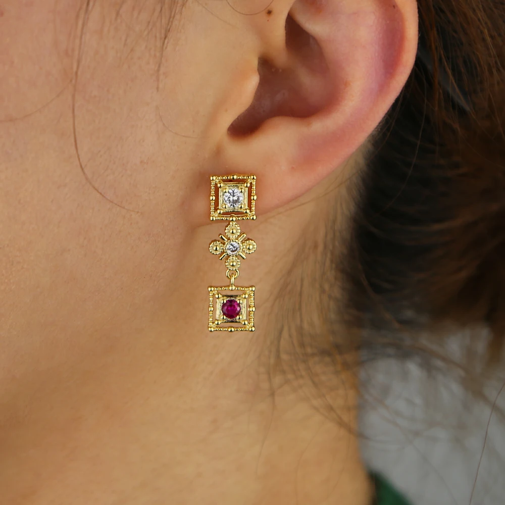 BRASS EARRING H (4)