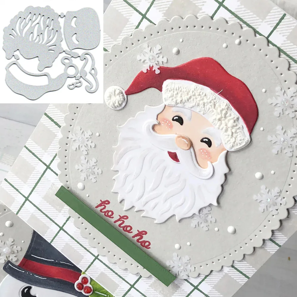

Christmas Santa Claus Metal Cutting Dies Stencils Template for DIY Scrapbooking Photo Card Decorative Paper Craft Dies Cut 2019