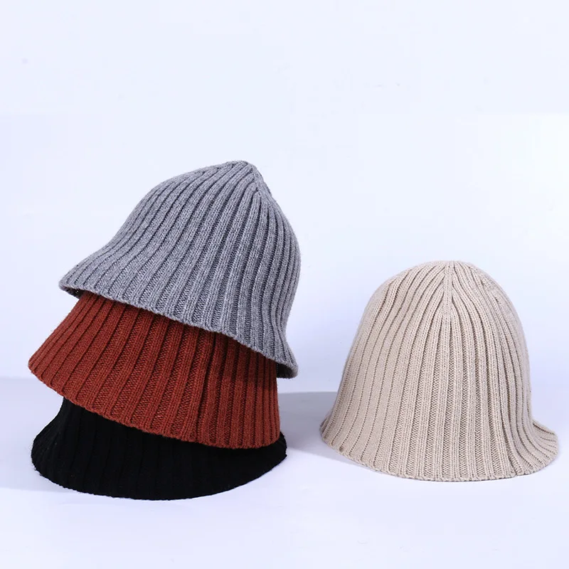 

Women's Autumn and Winter Warm Wool Basin Hat Solid Color Fisherman Hat