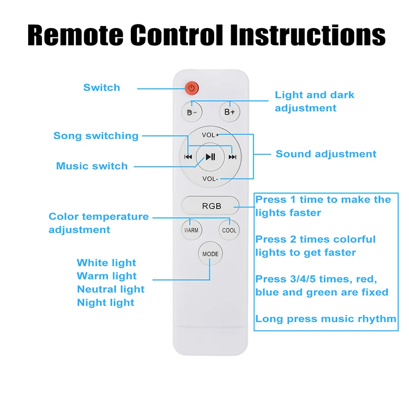 36W 60W Smart RGB Music LED Ceiling Lights Timing Modern APP bluetooth Led Ceiling Lamp Bedroom Dimmable Lamp+ Remote Control