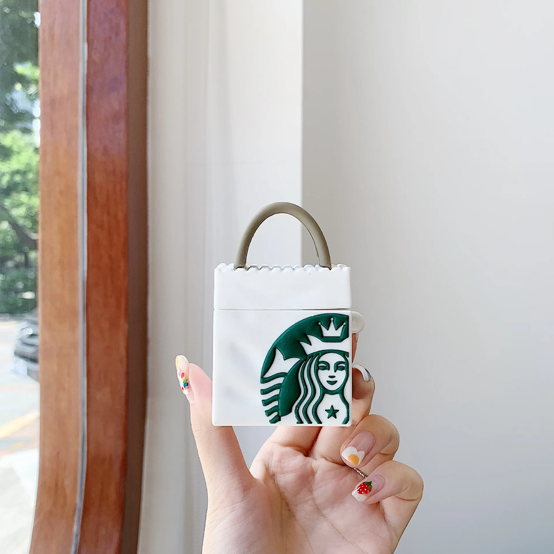 Забавные повседневные кофейные для Apple Airpods Чехлы Защитные Bluetooth наушники чехол модные, мягкие, силиконовые чехлы сумка для наушников - Цвет: 02