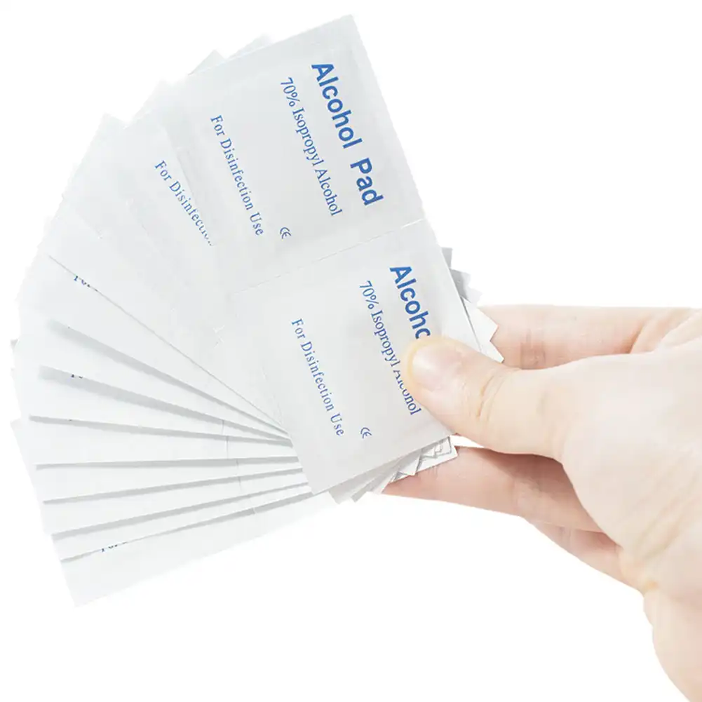 100 pcs alcohol pads swab wipe antiseptic 6*3cmskin cleaning