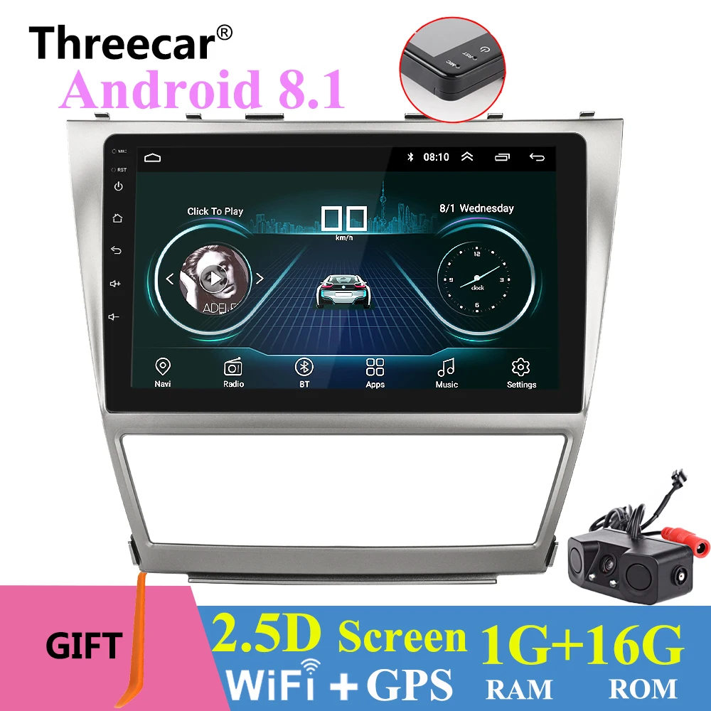 

9" 2din 2.5D Screen Android 8.1 Multimedia player for 2007-2011 Toyota Camry with Autoradio GPS Navigation Bluetooth Radio