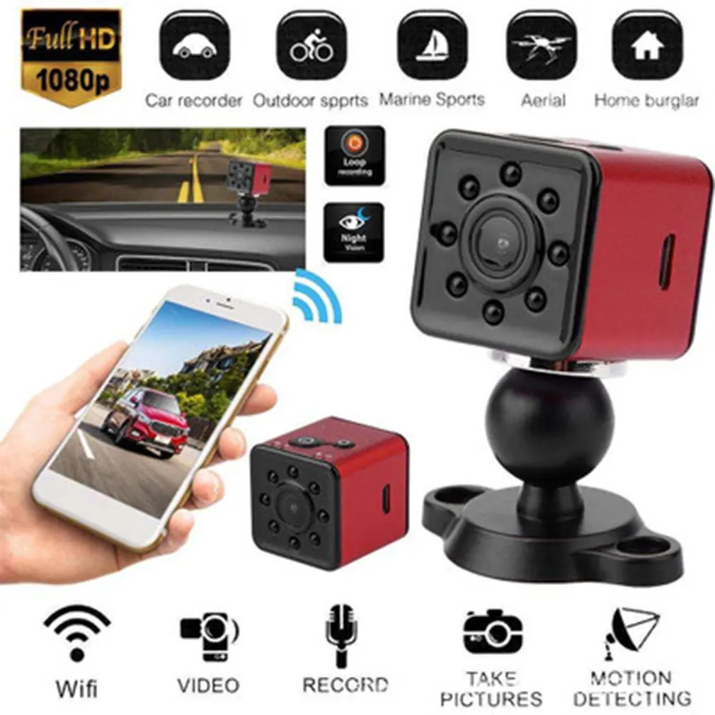 Оригинальная мини-камера с Wi-Fi, FULL HD 1080 P, камера ночного видения, водонепроницаемая, корпус, CMOS, сенсор, регистратор, видеокамера для дома и офиса