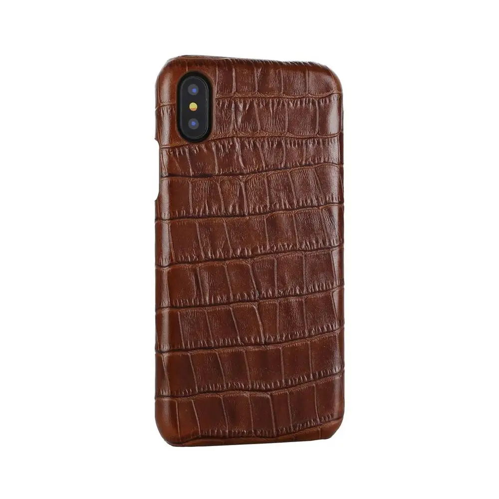 

For Iphone Xs Max Xr X 7 8 Luxury Leather Crocodile Pattern Back Case Cover