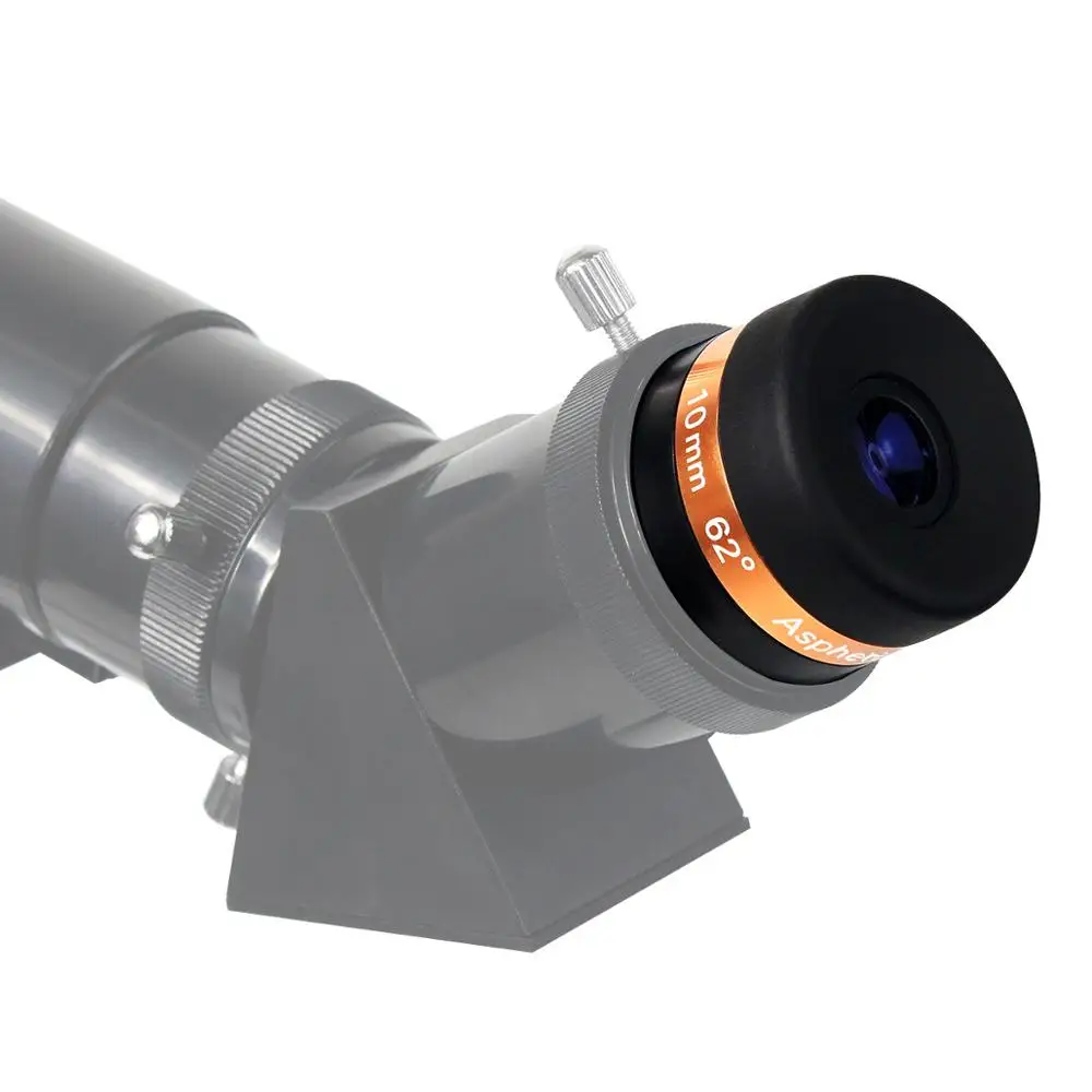 HD мощный просмотровый 10 мм асферический окуляр FMC 1,2" 62 градуса ультра широкий угол для профессионального астрономического телескопа Монокуляр