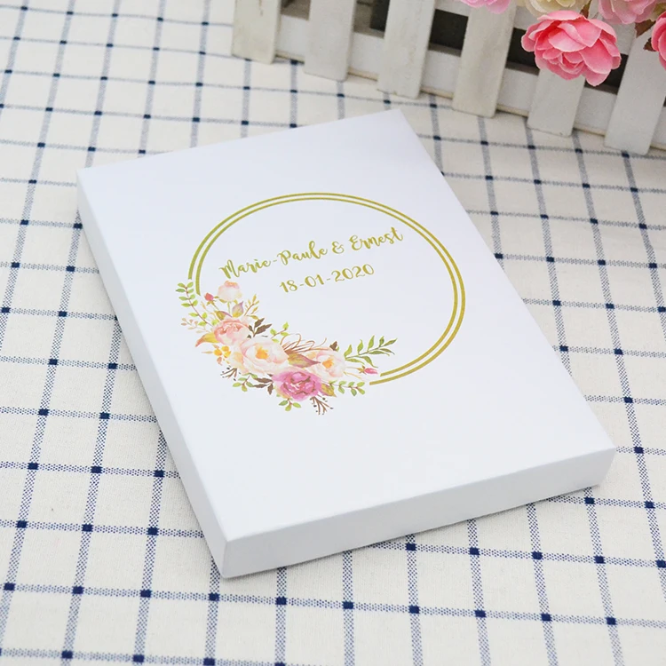  UV printing clear acrylic wedding invitation with invitation box - 4000299680193