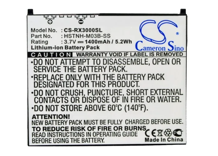 Cameron sino 1400mAh Аккумулятор для hp iPAQ hx2000, hx2100, hx2110, hx2115, hx2190, hx2195, hx2400, hx2410, hx2415, hx2490, hx2495, hx2700