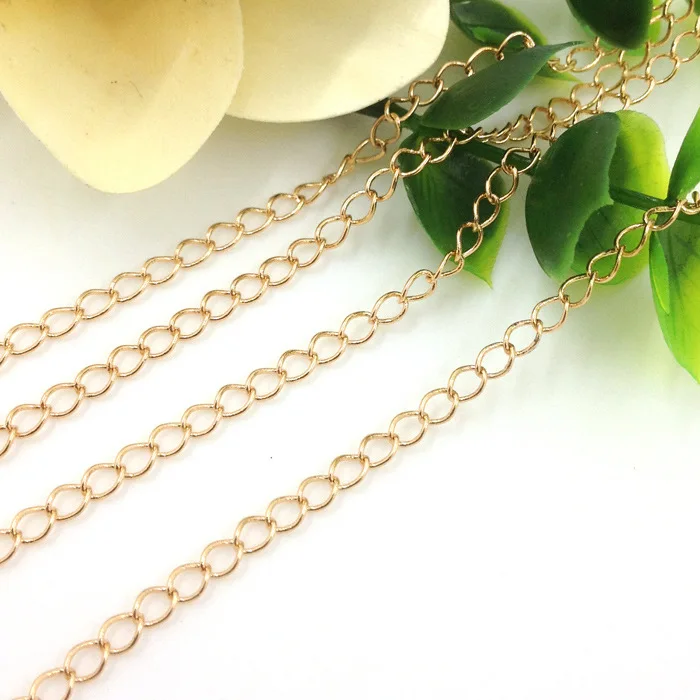 DIY ювелирные аксессуары материал 24k Золотая цепочка аксессуары для волос из сплава кулон гальваническое покрытие настоящее золото ремешок 14k Золотая сумка Pend