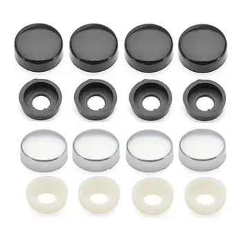 

Universal 4pcs License Plate Frame Screw Nut Caps with Bolt Cover For Truck For Car For BMW For Benz For Audi For VW For Mazda