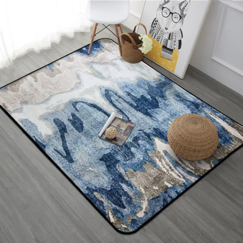 

Northern Europe Impressionist Large Rug Bedside Living Room Bedroom Coffee Table Mat Rug Wholesale Support Custom