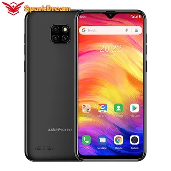 

Ulefone Note 7 Smartphone 6.1 Inch Waterdrop Screen 19:9 1GB+16GB MT6580A Quad Core 3500mAh Face ID Android GO Mobile Phone