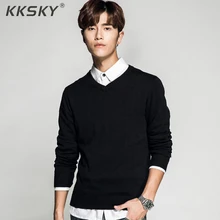 Черные свитера мужские s с длинным рукавом мужские пуловеры осень o-образным вырезом свитер платье для мужчин теплый бренд Kinttwear плюс размер 3XL
