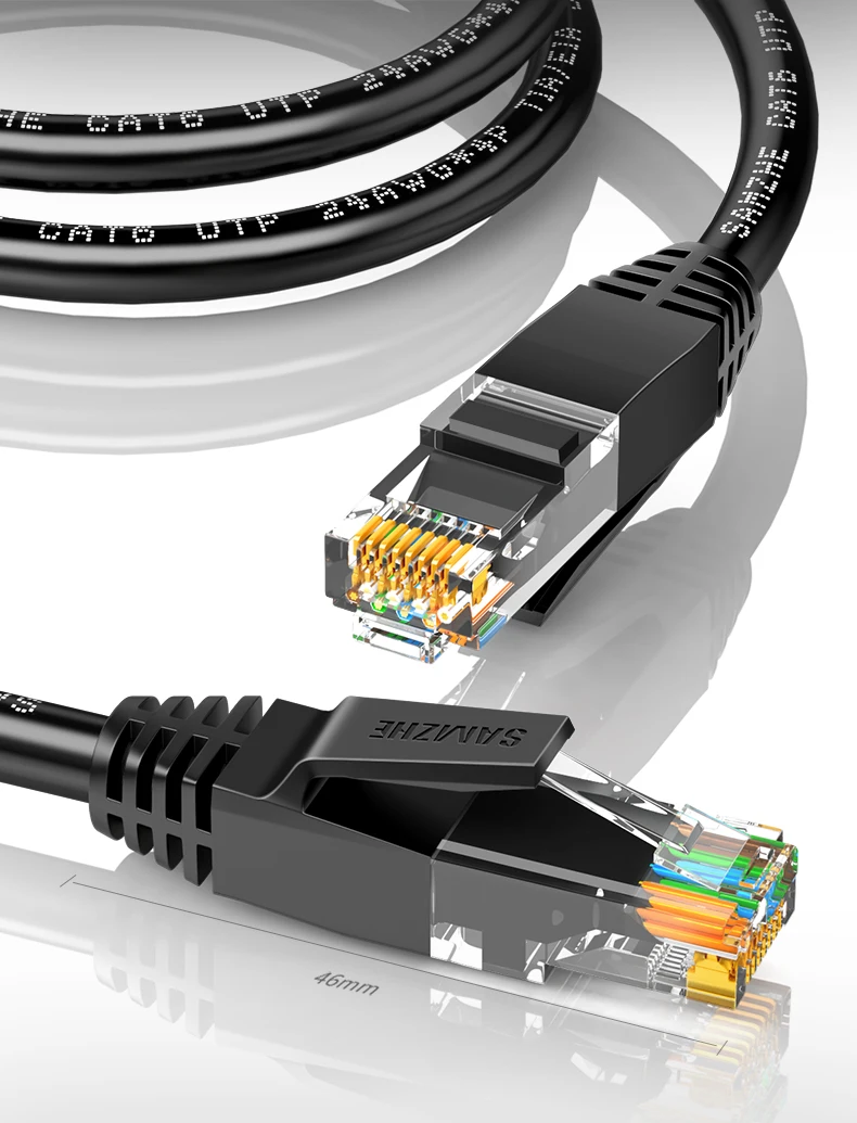 Ethernet кабель Cat6 UTP RJ45 сетевой кабель 1000 Мбит/с 250MH 20 м 25 м 30 м 40 м 50 м для ip-камеры ПК компьютерный модем маршрутизатор Cat 6 кабель