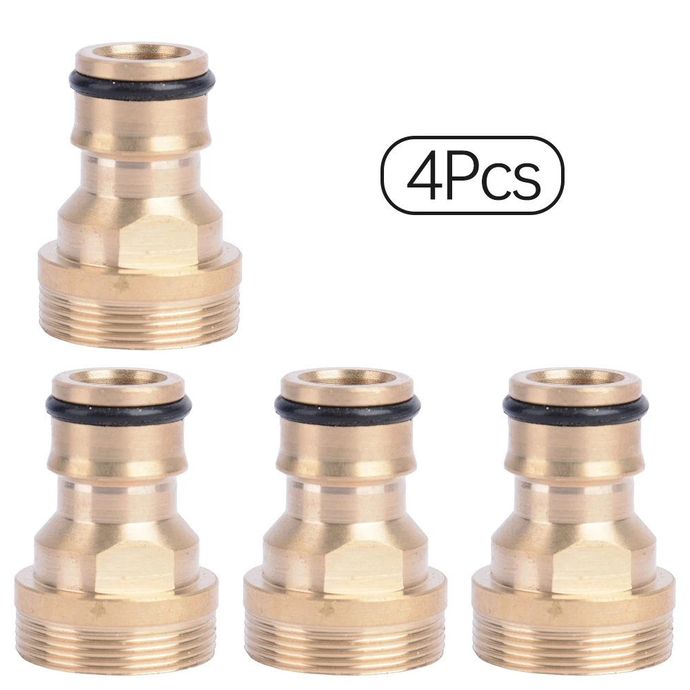 4pcs Universal Tap Kitchen Adapters Brass Faucet Tap Connector Mixer