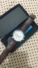 LIGE-Reloj ejecutivo de lujo para hombres, cronógrafo de cuarzo, con correa de cuero e indicador de fecha, estilo casual, a la moda, marca superior, con caja