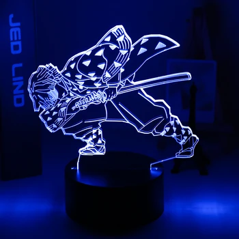 

Acrylic Led Night Light Anime Demon Slayer Agatsuma Zenitsu Figure for Kids Child Bedroom Decor Cool Kimetsu No Yaiba Lamp Gift