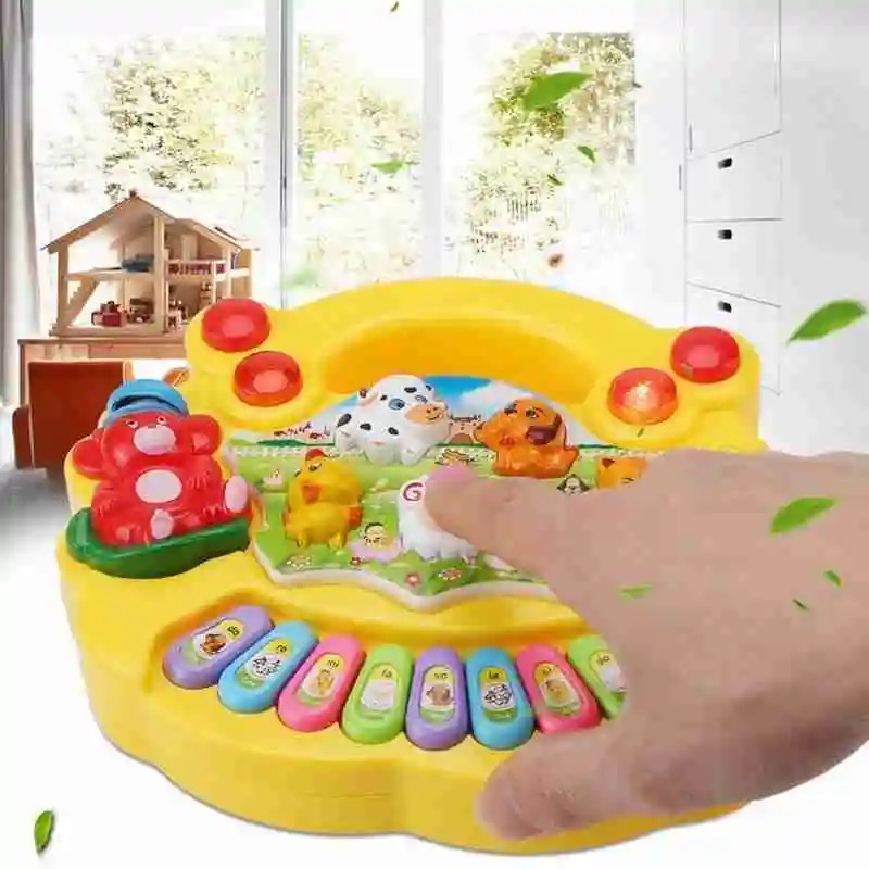 Высокое качество, детское пианино, музыкальный инструмент, игрушки, животные, ферма, пианино, развивающие игрушки для детей, развивающая музыкальная игрушка, детский подарок