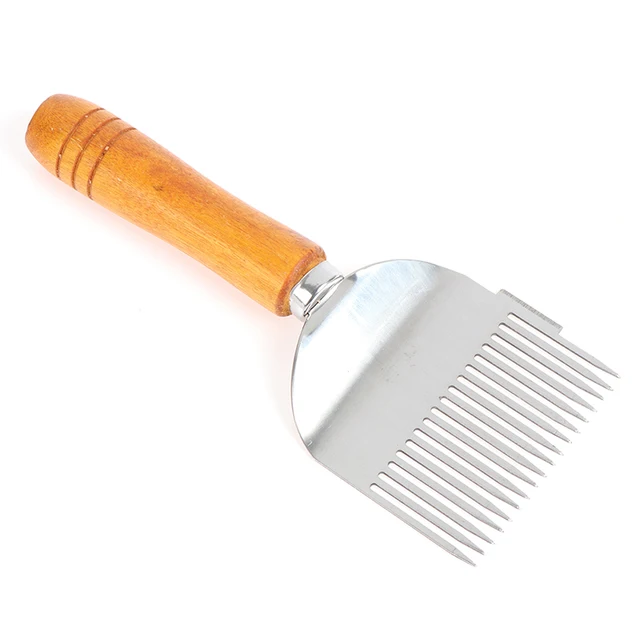 Mézvágó Kaparó Méhkas Mézes Kivágó Villa Fa Fogantyú Méhészszerszámok Méhsejtkaparó Lapáttal - Image 4