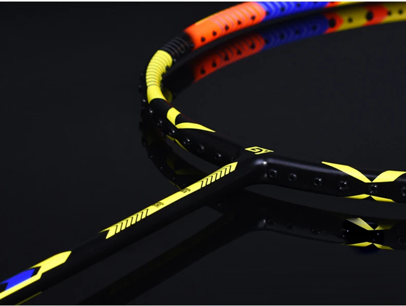 Professional Strung 4U Ultralight Full Carbon Fiber Badminton Rackets With Strings Bags Padel Racket Sports Raquetas