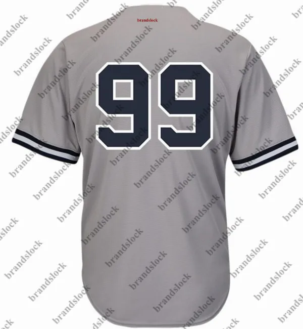 Нью-Йорк Аарон Джадж быстросохнущие гибкие короткие футболки спортивные Бейсбольные Джерси рубашки для мужчин оптом дешевые майки - Цвет: Серый